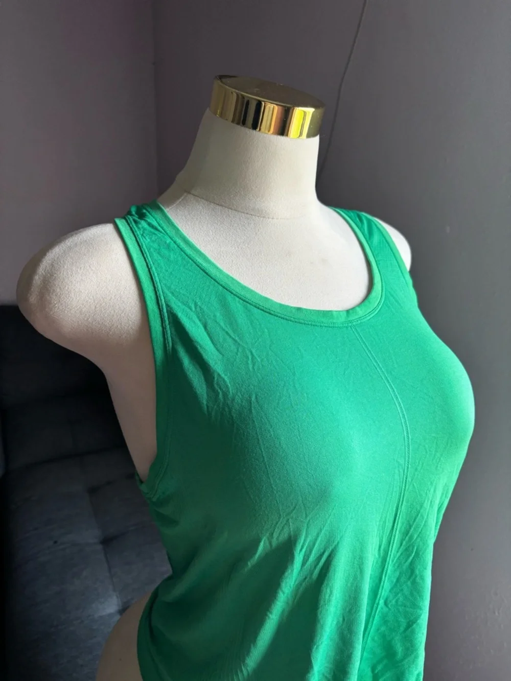 all in motion Green Scoop Neck Athletic Tank Top - Picture 2 of 4